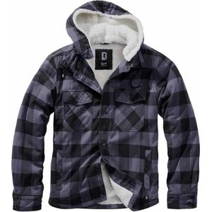 Brandit Lumberjacket Hooded Zwart-Grijs Vest Heren