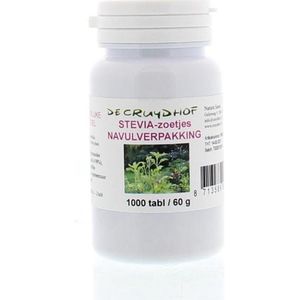 De Cruydhof Stevia extract zoetjes navulling (1000tb)