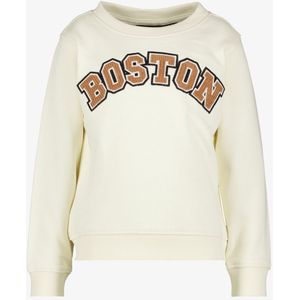 Unsigned jongens sweater met tekstopdruk beige - Maat 92