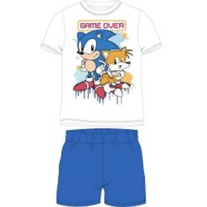 Sonic The hedgehog - Pyjamaset- Wit/Blauw- Maat 128