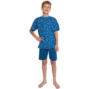 Outfitter jongens shortama - Gaming - 152 - Blauw