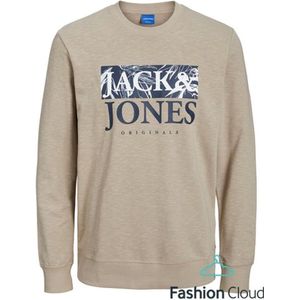 Jack & Jones Rayon Sweat Crew Neck Crockery MULTICOLOR XL