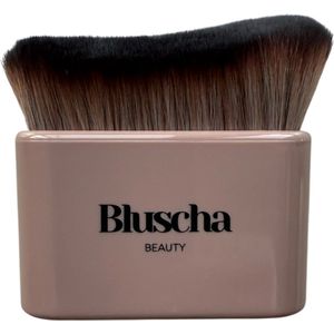 Bluscha® - Luxe Tanning Brush - Taupe - Body - Face - Zelfbruiner Kwast - Foundation Applicatie - Gezicht Lichaam - Vegan - Borstel - Applicator - Blending - Self Tanning - Bronzing - Mousse - Creme - Zelf Bruiner - Self Tan - Egaal Bruinen - Sprayta
