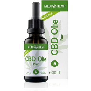 Medihemp CBD olie puur - 5% - 30 ml