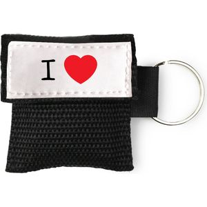 Kiss of Life - Beademingsmasker - I Love - Zwart