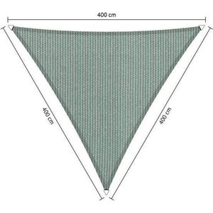 Shadow Comfort® Gelijkzijdige driehoek schaduwdoek - UV Bestendig - Zonnedoek - 400 x 400 x 400 CM - Country Blue