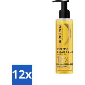 Syoss - Beauty Elixir - Haarolie - Voedt & Glanst - 100 ml - Voordeelverpakking - 12 stuks