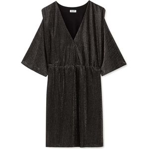Liu Jo • korte metallic jurk in grijs en zilver • maat L (IT46)