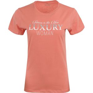 Dames - T-shirt - Savannah - Coral - Athl DPT - Katoen