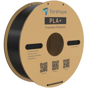 ForShape PLA+ Premium Zwart Filament – 1.75mm – 1KG – Hoge Sterkte & Precisie – 3D Printer Filament