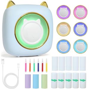 Zylo® Fotoprinter voor Smartphone - Fotoprinter - Polaroid Printer Smartphone - Blauw - 3x5x4cm