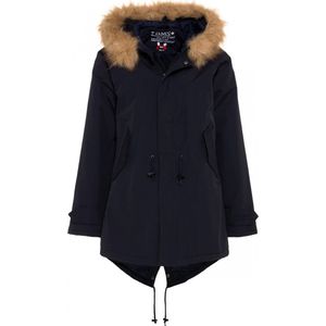 Donkerblauwe winterjas / parka HafenCity® - SoftLan® + Sorona® 4XL