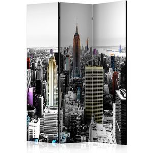 Kamerscherm - Scheidingswand - Vouwscherm - Iridescent skyscrapers  [Room Dividers] 135x172 - Artgeist Vouwscherm