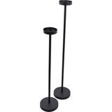 LOFT42 Set v/2 Vloerkandelaar Eve Rond - Zwart metaal