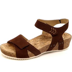 Durea - 7400 Sandalen - Roestbruin - Wijdte G