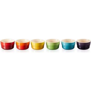 Le Creuset Ramekins - Regenboog - ø 8 cm / 100 ml - 6 Stuks