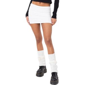 Elegante Mini Rok / Skirt | Korte Rok | Wit - M