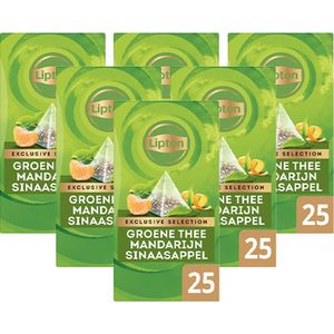 Thee lipton exclusive groene thee mandar sinaasapp - 6 stuks