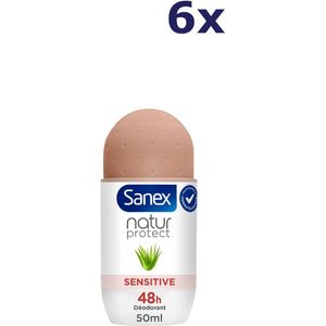 6x Sanex Deo Roll-on - 50ml - natur protect bio aloe vera