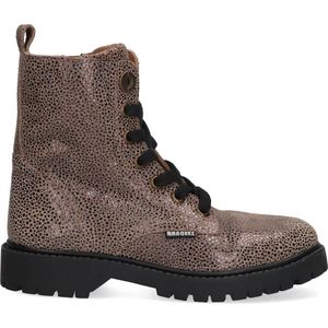 Braqeez 424552-998 Meisjes Veterboots - Multicolor - Suède - Veters