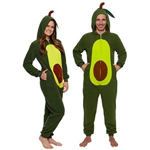 Slanke onesie met ananas en avocado voor volwassenen - Voedsel kostuum voor Halloween
