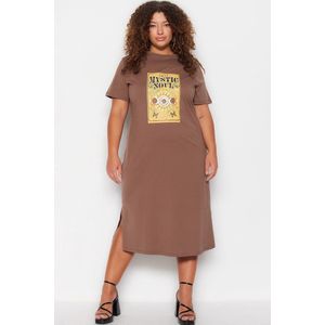 Trendyol TBBSS23AH00156 Volwassenen Vrouwen - Bruin - 3XL