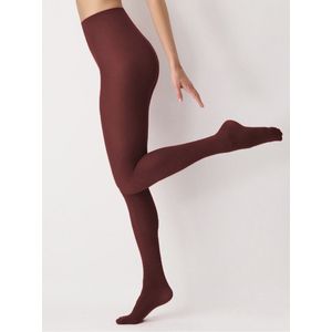 Oroblu - All Colors cotton - katoen - Panty / maillot - kleur sangria / bordeaux / rood - maat S / M