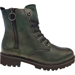 Remonte Dames Veterboot - D8671-55 Groen - Maat 41