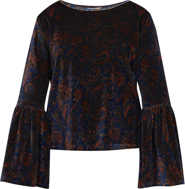 usha FESTIVAL Blouse  nachtblauw / roestbruin