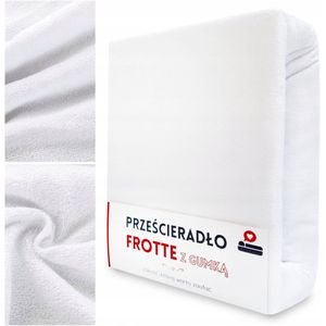 Fijne Frotté Hoeslaken 70x140 cm - Wit, Katoen