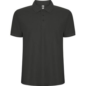 Donker Grijs heren unisex Polo korte mouwen Pegaso merk Roly maat 4XL