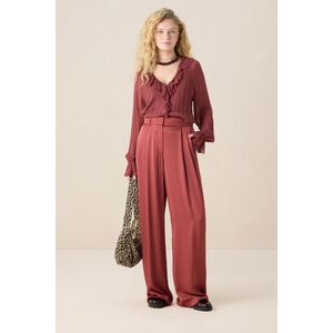 Sissy-Boy - High Waist Wide Leg Broek - Rood