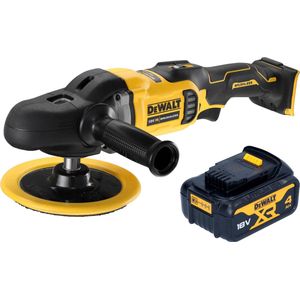 DeWalt DCM 849 N accu-excentrische polijstmachine 18 V 180 mm borstelloos + 1x accu 4.0 Ah - zonder lader