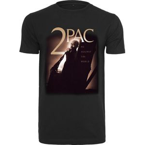 Mannen - Heren - Goede kwaliteit - Hip Hop - Oldschool - Legend Modern - Casual - 2Pac - T-Shirt - Tupac - Me Against The World Cover - Image Cover T-Shirt zwart