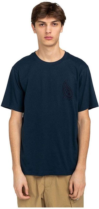 Element Paisley T-shirt Met Korte Mouwen Blauw M Man