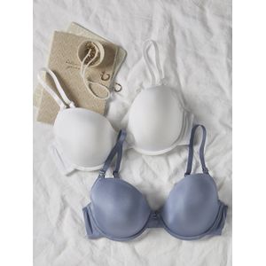 Envie de fraise - Set van 2 - Borstvoedings- en Zwangerschapsbeha's - Satijnen Effect - Gewatteerd