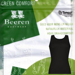 Beeren Green Comfort tencel | dames hemd | MAAT L | zwart