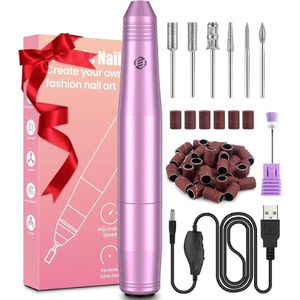 Equivera Elektrische Nagelvijl - Nagelfrees - Electric Nail File - Manicureset - Manicure. Pedicure - Nagelvijl - Nagelboor - Kerstcadeau - Sinterklaas - Sinterklaas Cadeau - Cadeau Voor Vrouw - Cadeau Voor Man - Cadeau