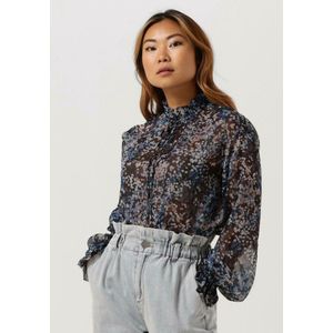 Catwalk Junkie Bl Cloudy Leaves Dames - Jurken - Blauw - Maat XS