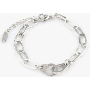 Armband - Roestvrij Staal - Zilverkleurig - Charming Sparkle Collection