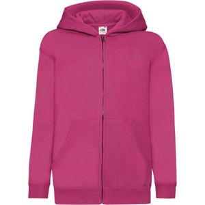 Fruit Of The Loom Kinderen / Kinder Unisex Sweatshirt met capuchon (Fuchsia)