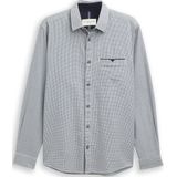 Tom Tailor - Casual Heren Shirt - 100% Katoen - Regular Fit - Minimal Dessin