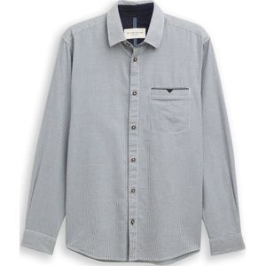 Tom Tailor - Casual Heren Shirt - 100% Katoen - Regular Fit - Minimal Dessin