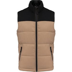 Bodywarmer Unisex 3XL Kariban Mouwloos Wet Sand / Black 100% Polyamide