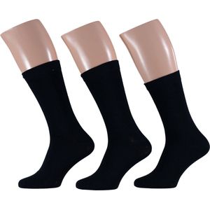 Apollo - Katoenen heren sokken - Marine blauw - Maat 40/46 - Herensokken maat 43 46 - Sokken heren - Sokken heren 43 46 - Sokken