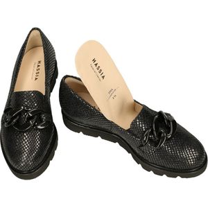 Hassia -Dames - zwart - ballerina's & mocassins - maat 40