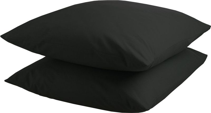 DoubleDry - Kussensloop - Zwart - 2 Stuks - 60x70 cm