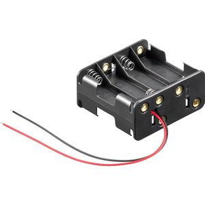 Batterijhouder voor 8 AA-batterijen - kabel met open einde - versie 1
