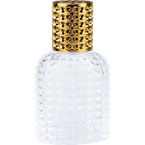 50ml Navulbare Parfumverstuiver - Goud Hervulbaar Tasverstuiver voor Parfum - Meeneem Mini Geur Flesje voor op Reis - Hervulbare - Flesje-Spray Verstuiver - Mini parfumflesje