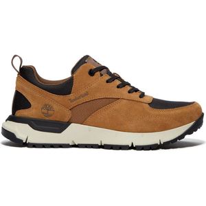 Timberland - Voyager Park - Leren Sneakers - Zwart - Plat - Veters